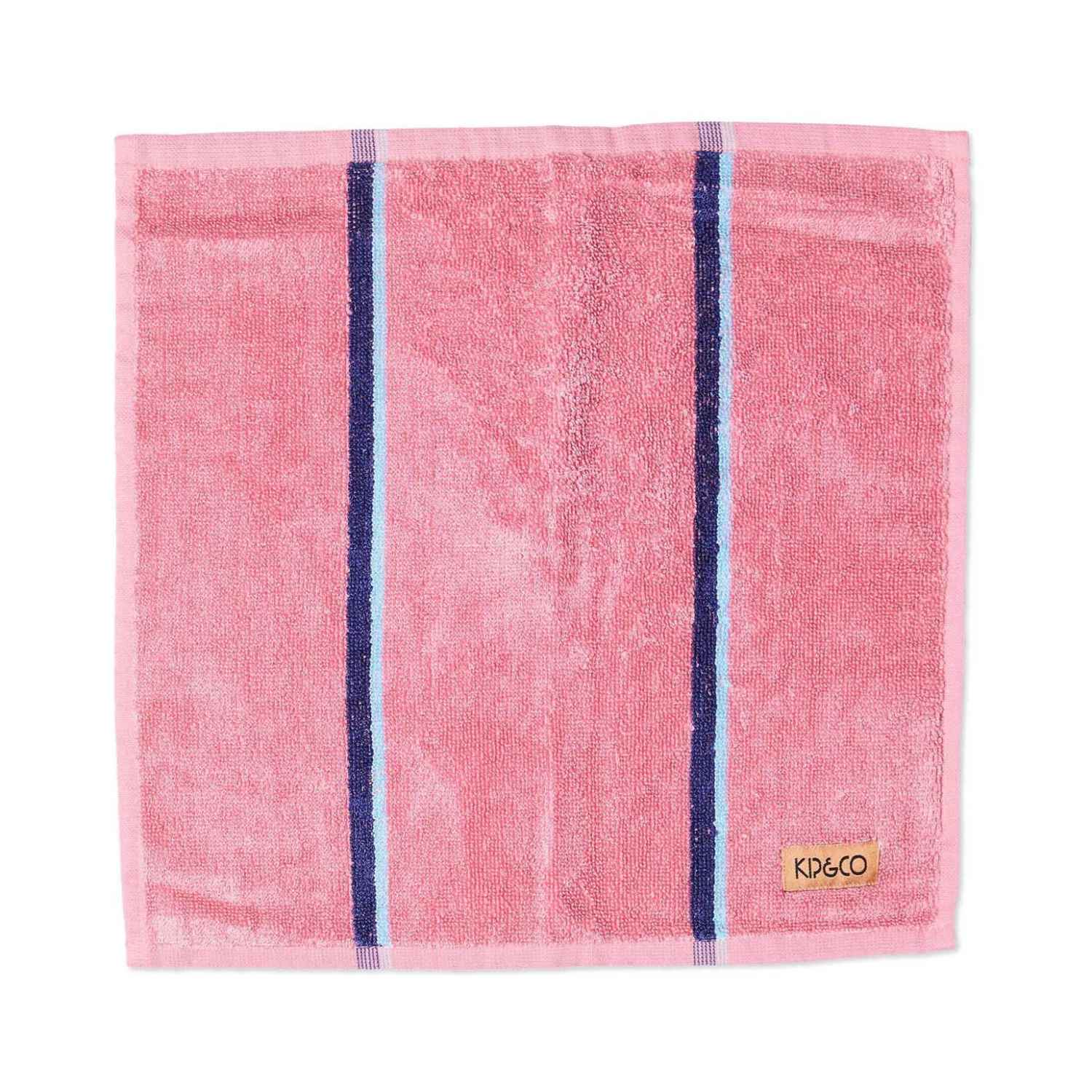 Kip&Co Blushing Stripe Bamboo Terry Face Washer